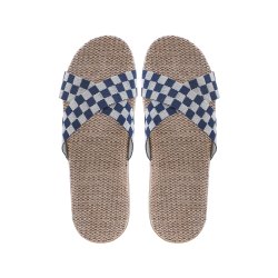 Kardli slippers（man) - Мужские тапочки летние (41-42; *280мм*), (Подошва-Резина / Верх-Текстильные материал), (100 пар в коробке)