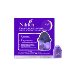 Nilrich Порошок с активными молочнокислыми бактериями и семенами зизифуса / англо-русская версия.